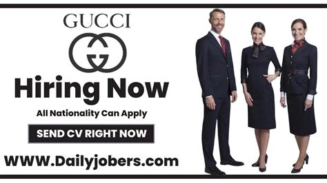 gucci employment requirements|Gucci jewelry careers.